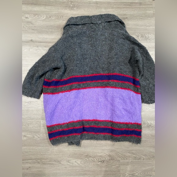 Anthropologie Harare Bonfire Cardigan Pockets Oversized Open Front Alpaca - Picture 8 of 10